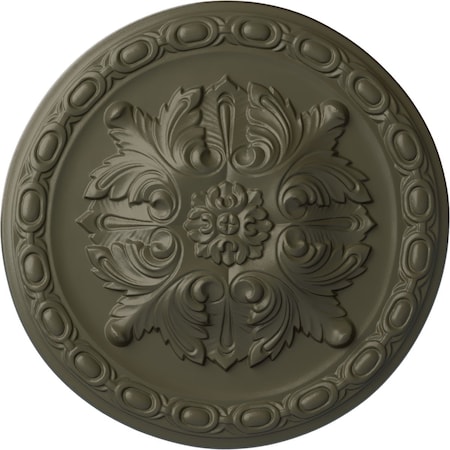 Ekena Millwork Stockport Ceiling Medallion, Hand-Painted Witch Hazel, 11 3/4"OD x 3/8"P CM12STWHF